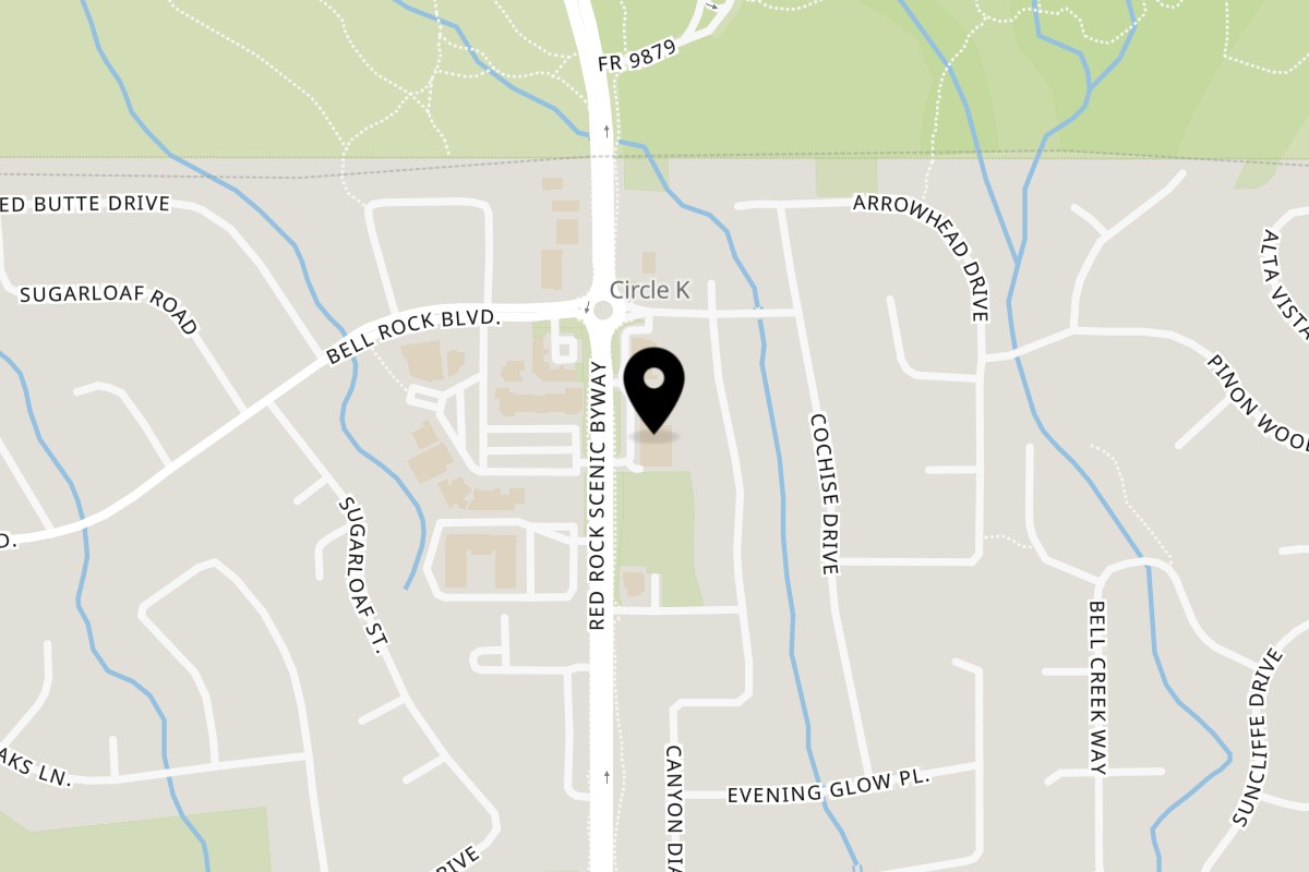 Map showing the location of Doc's BBQ & Whiskey Prescott Sedona on 6101 AZ-179 in Sedona